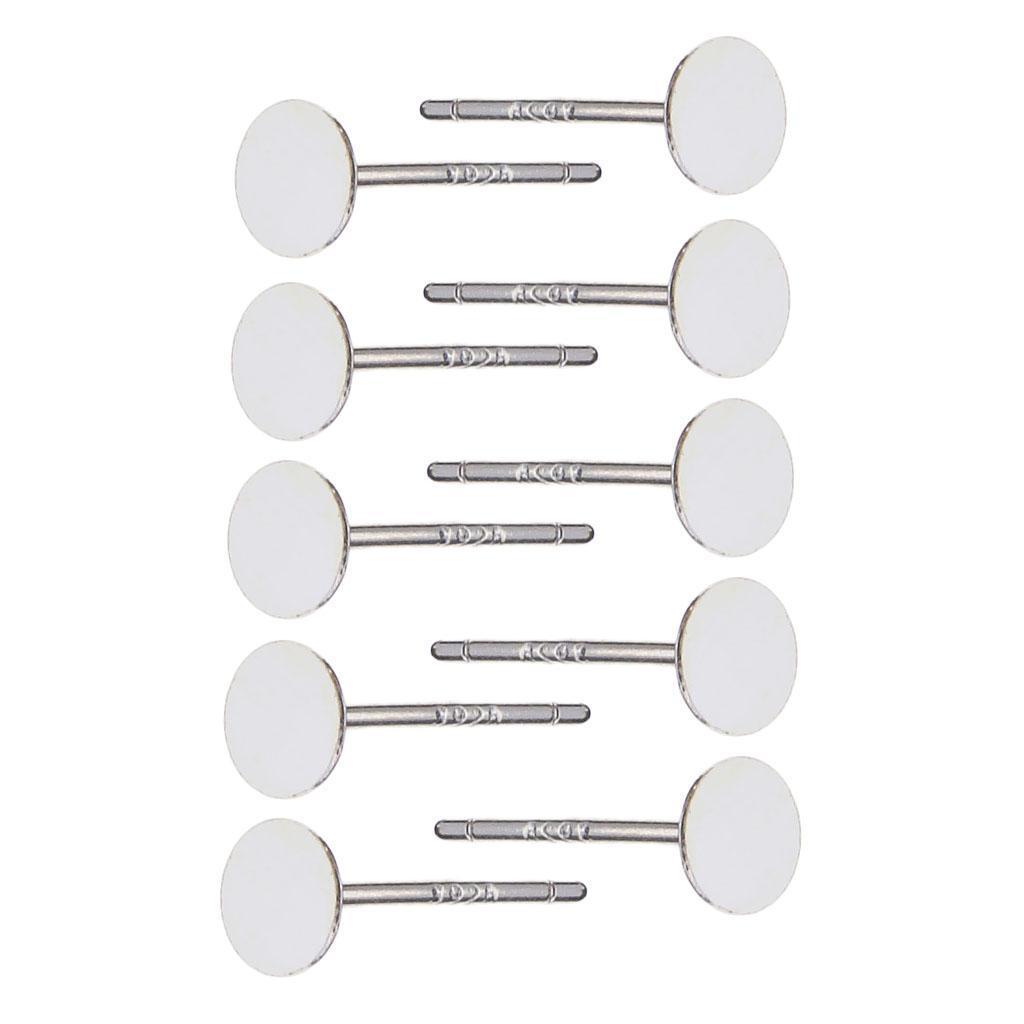 Sliver Earrings Posts Flat Pad Blank Ear Stud Pin for Earring Making Findings 10 mm Pack of 5 Paris
