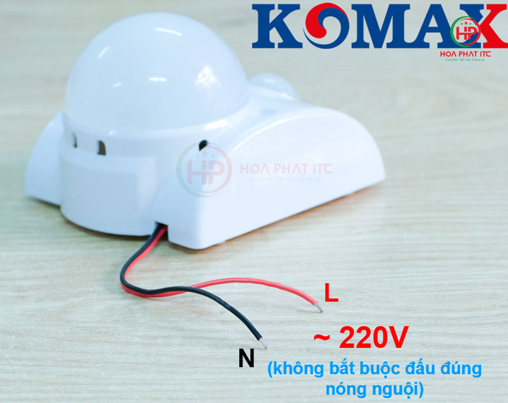 Đèn LED cảm ứng hồng ngoại Komax KM-S15N