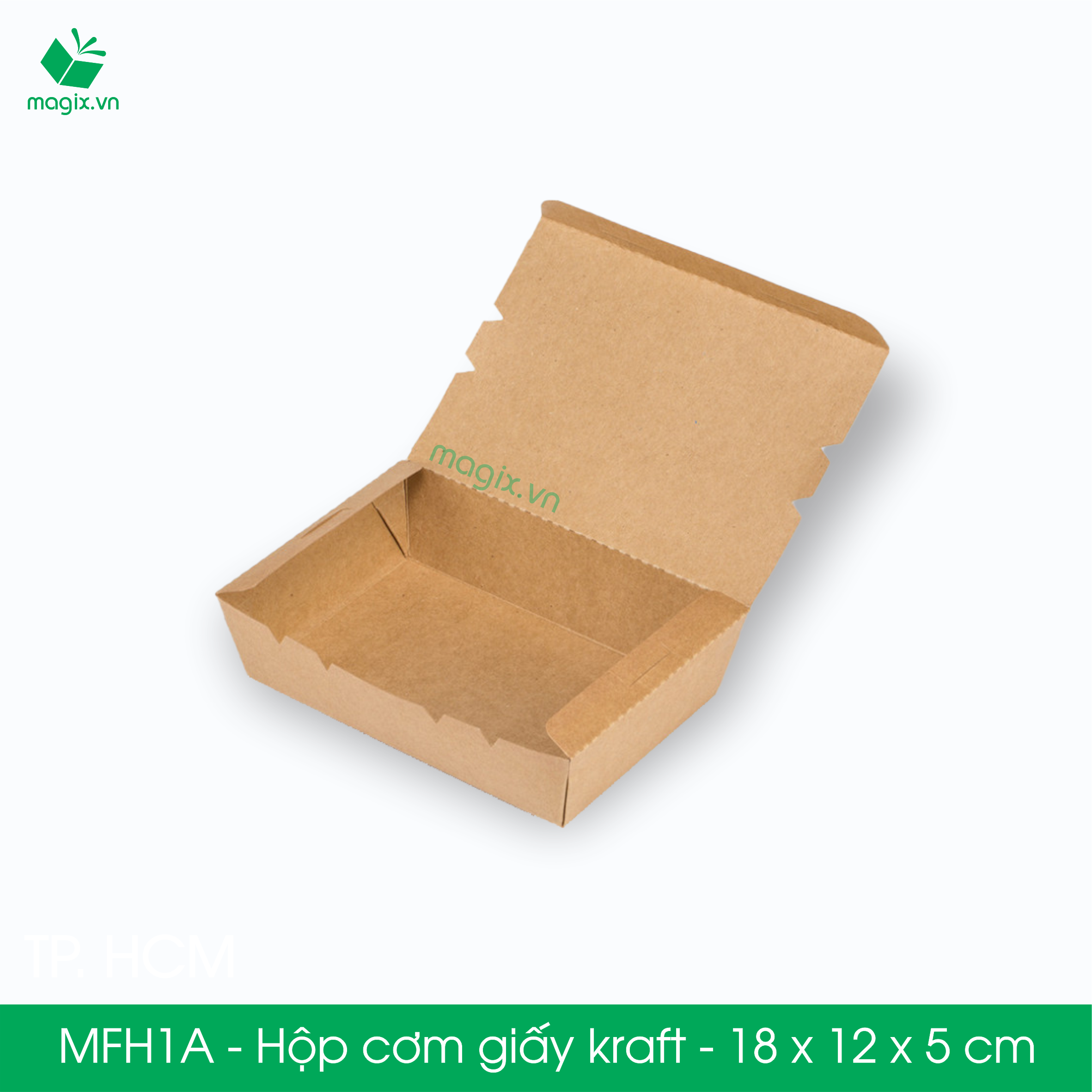 MFH1A - 18x12x5 cm - 50 hộp đựng thực phẩm - Hộp đựng đồ ăn