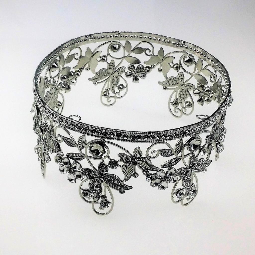 Wedding Princess Crystal Crown Tiara Bridal Rhinestone Hair Accessories White