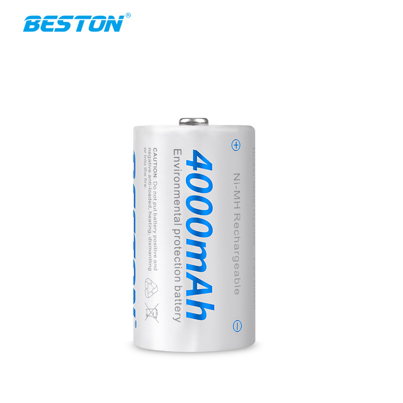 Pin C sạc Beston 4000mAh - Vỉ 2 pin cỡ trung dùng cho thiết bị gia đình, thiết bị điện tử - hàng nhập khẩu