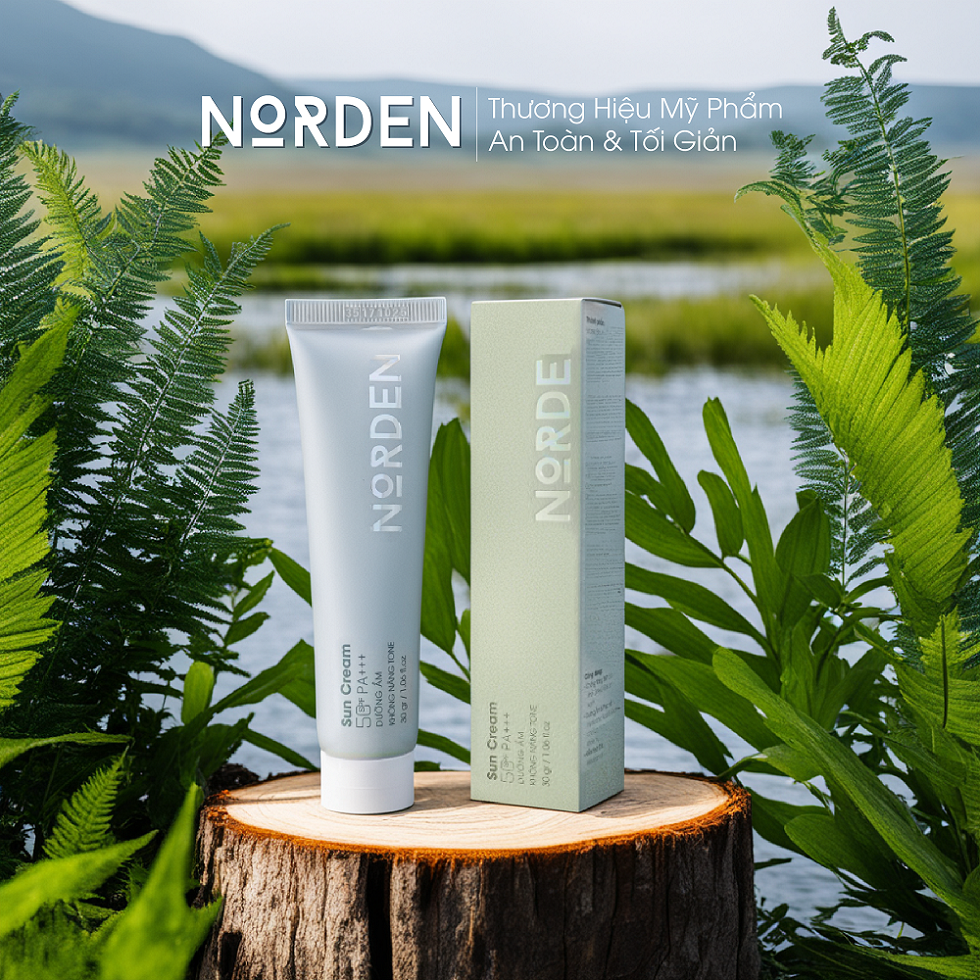 Kem Chống Nắng Cho Nam Chống Tia UVA/UVB - Dưỡng Ẩm - Không Nâng Tone - Làm Sáng Da - Ngừa Lão Hóa NORDEN SUNCREAM