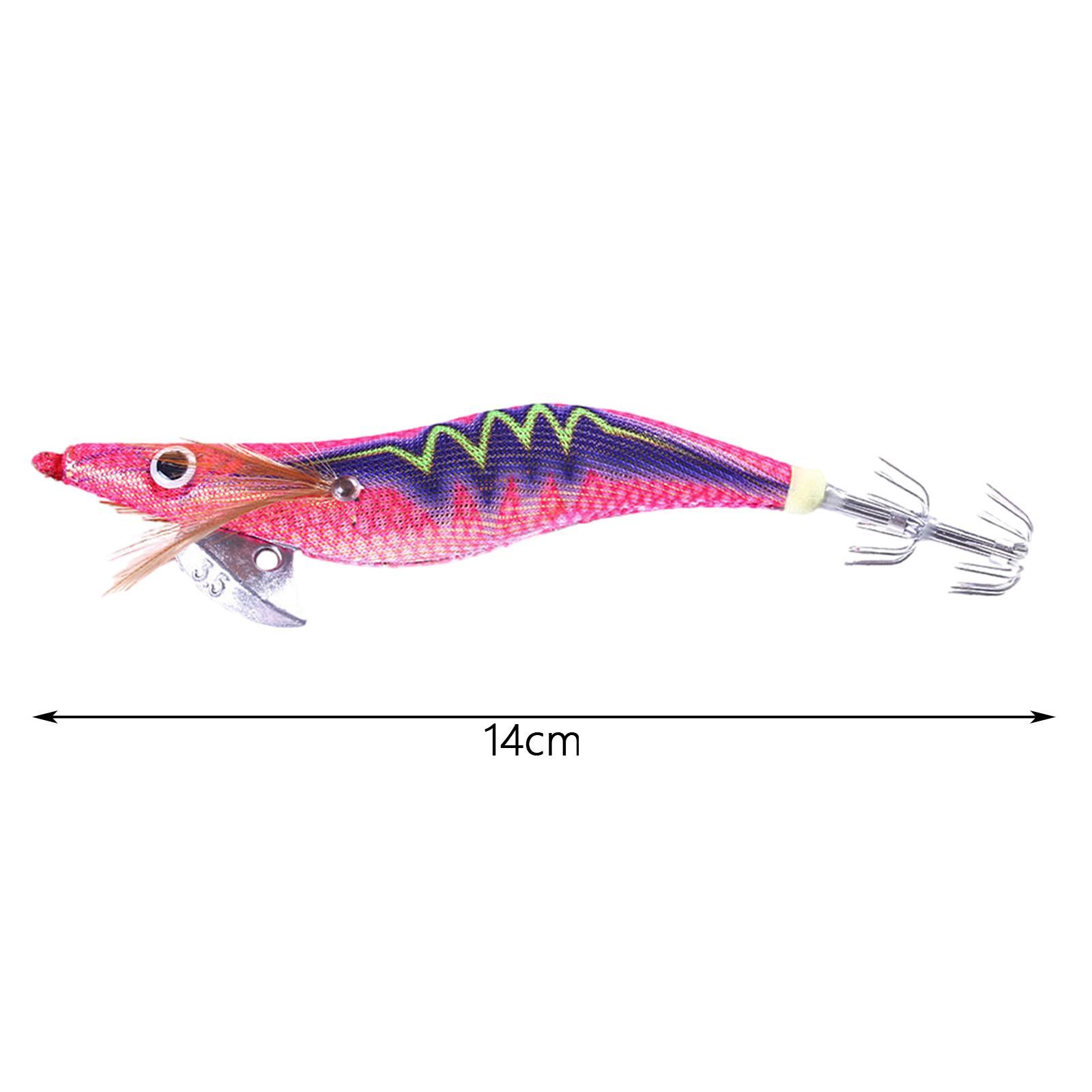Luminous Squid Jig Hooks 14cm Artificial Squid Jig Lures Durable Squid Hooks