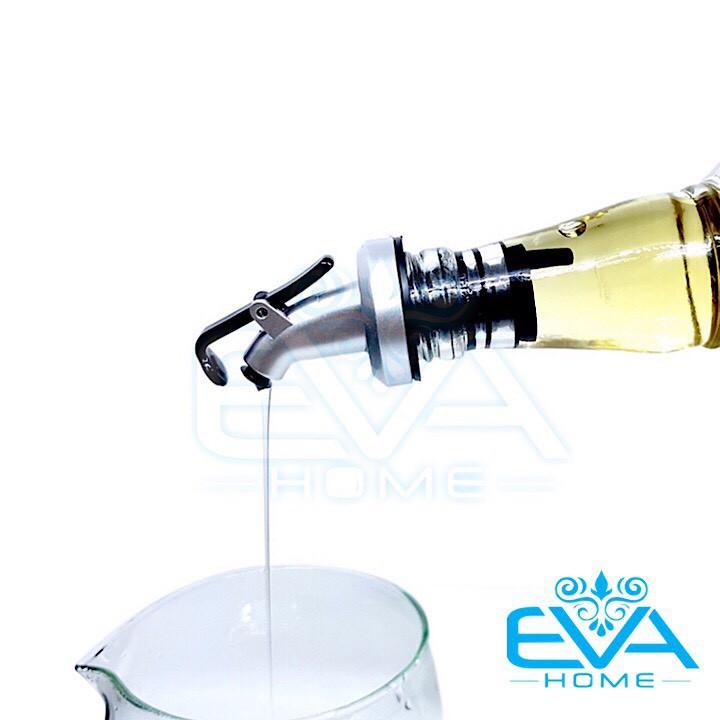 Chai Thuỷ Tinh Tròn Đựng Dầu ăn Oil Can Có Vòi Chiết Rót Tiện Lợi 500 Ml