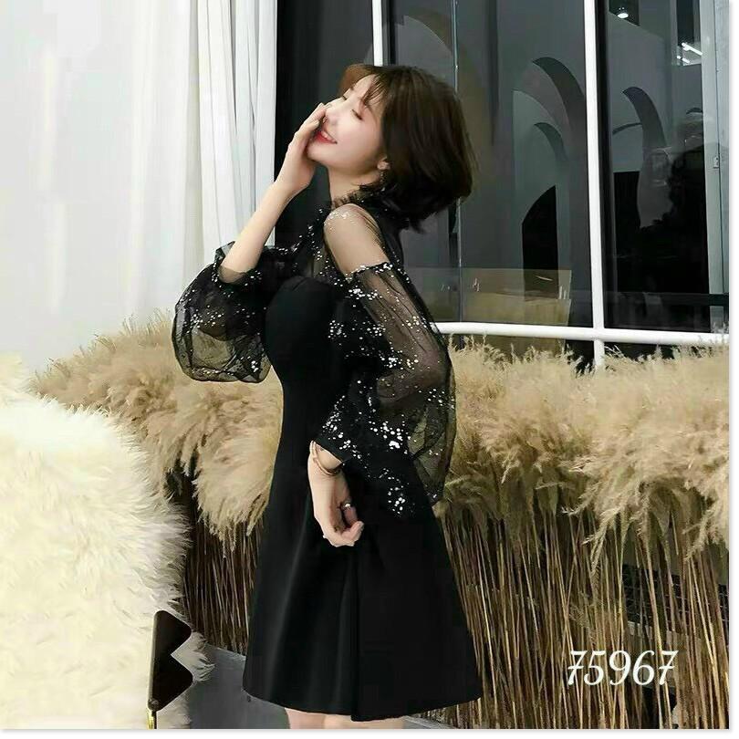 ĐẦM UMI PHỐI LƯỚI KIM TUYẾN HỌA TIẾT SANG TRỌNG,CHẤT LIỆU VÃI UMI THOÁNG MÁT TRANG NEMO 36 FASHION
