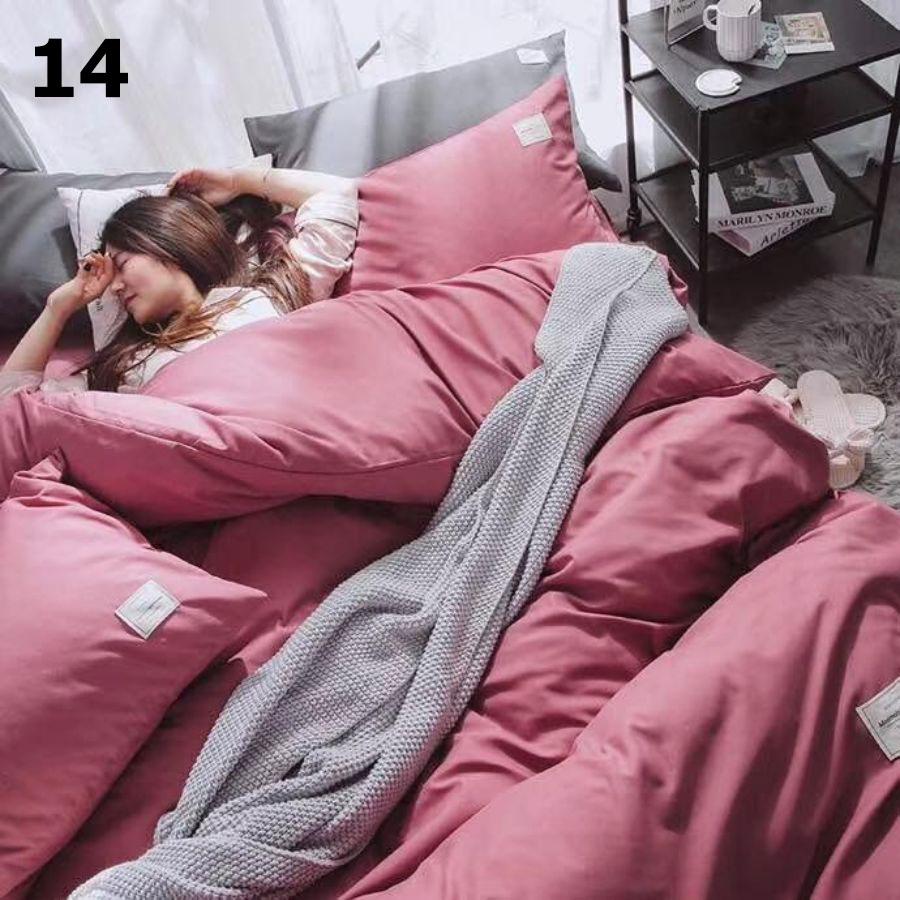 Bộ chăn ga gối vải cotton tici 4 món – chăn mền, drap giường, vỏ gối - ga giường đủ size