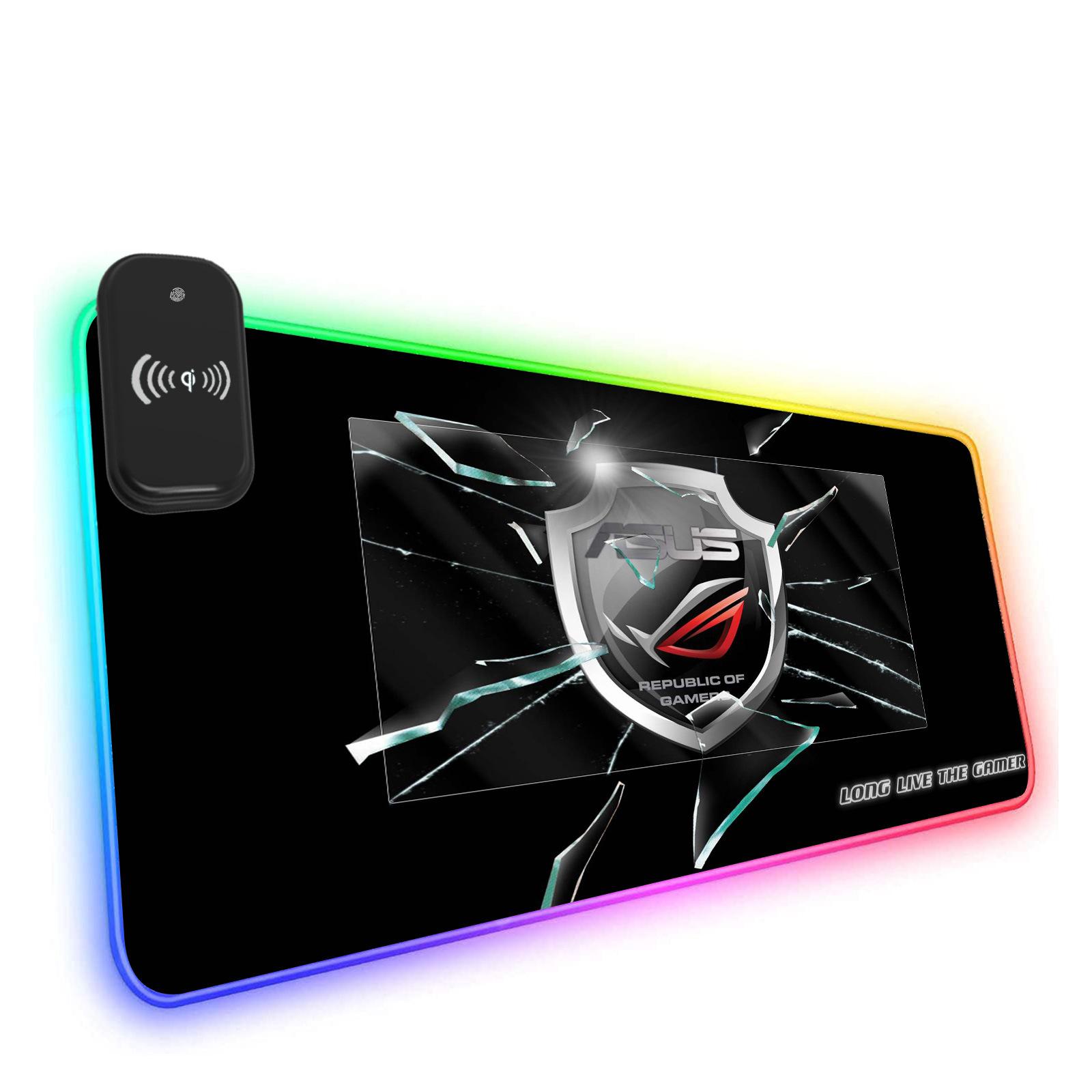 Tấm lót chuột sạc không dây Xinyifu phong cách mới nhất tấm lót bàn chơi game phát sáng RGB quá khổ tấm lót máy tính tấm lót chuột LED sạc không dây