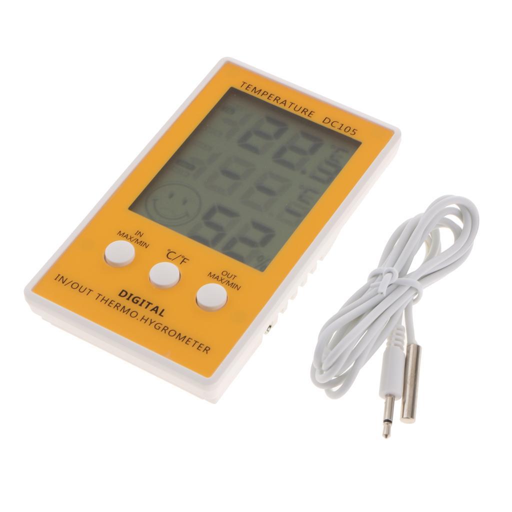 Multi-function Temperature Meter DC105+ Touch Electronic Weather Clock