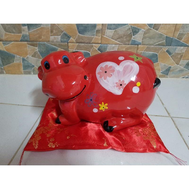Trâu đất Tiết Kiệm gốm sứ cao cấp