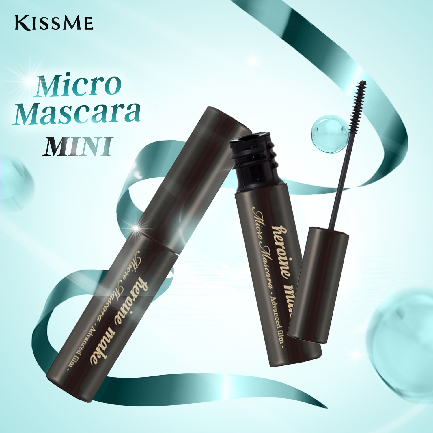 Combo Mascara Chuốt Cong Tơi Mi Và Tẩy Trang Mi Kissme Heroine Make