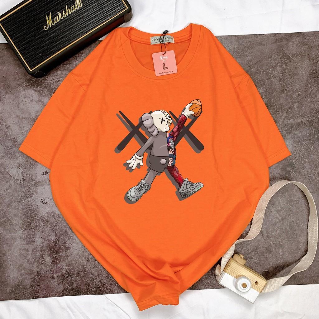 Áo thun tay ngắn Be Yourself unisex size M L XL - Gấu bóng rổ