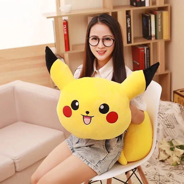 Bộ chăn gối văn phòng 3 chức năng hình Pokemon Pikachu