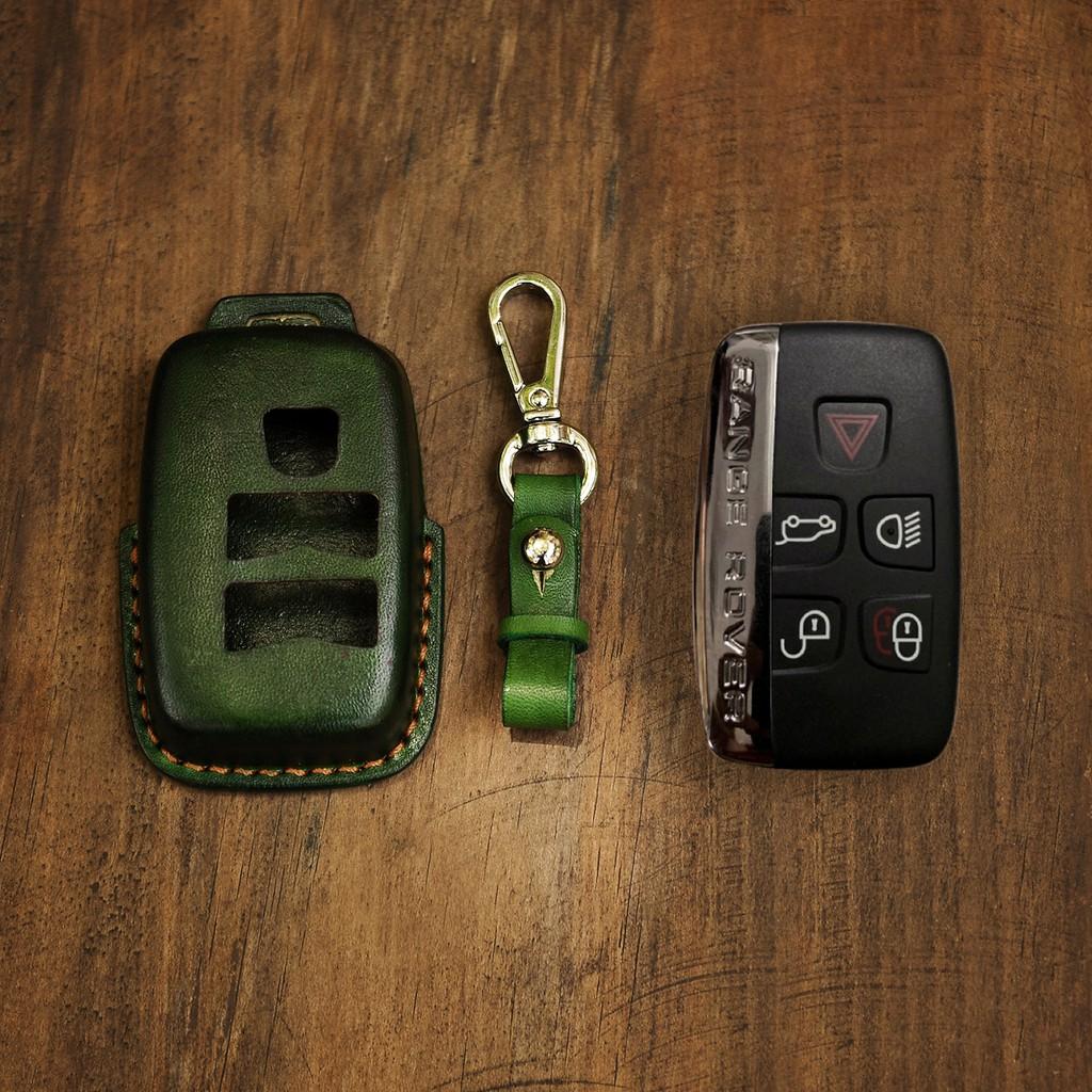 BAO DA BÒ HANDMADE DÀNH CHO CHÌA XE RANGE ROVER - BAO DA BÒ MÀU XANH LÁ THỜI TRANG