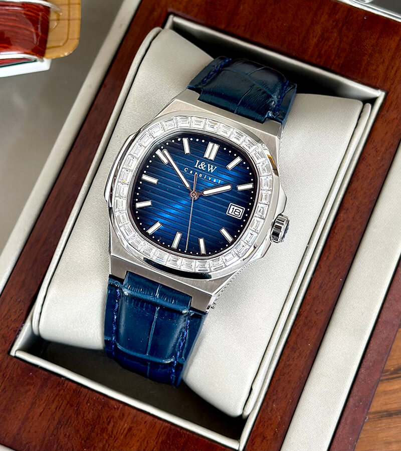 Đồng hồ nam chính hãng IW Carnival IW721G-7,kính sapphire,chống xước,chống nước 50m,Bh 24 tháng,máy cơ (automatic)
