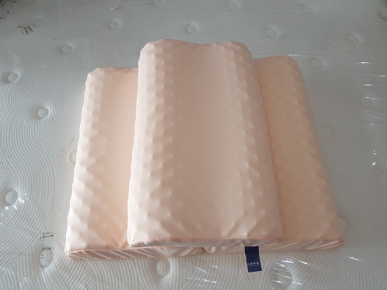 Gối Cao Su Massage Liên Á Convoluted 38x60x12cm -Cao Su Thiên Nhiên 100