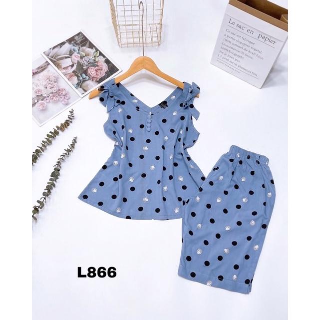 Bộ Lanh Lửng Cổ Tim Nơ Vai