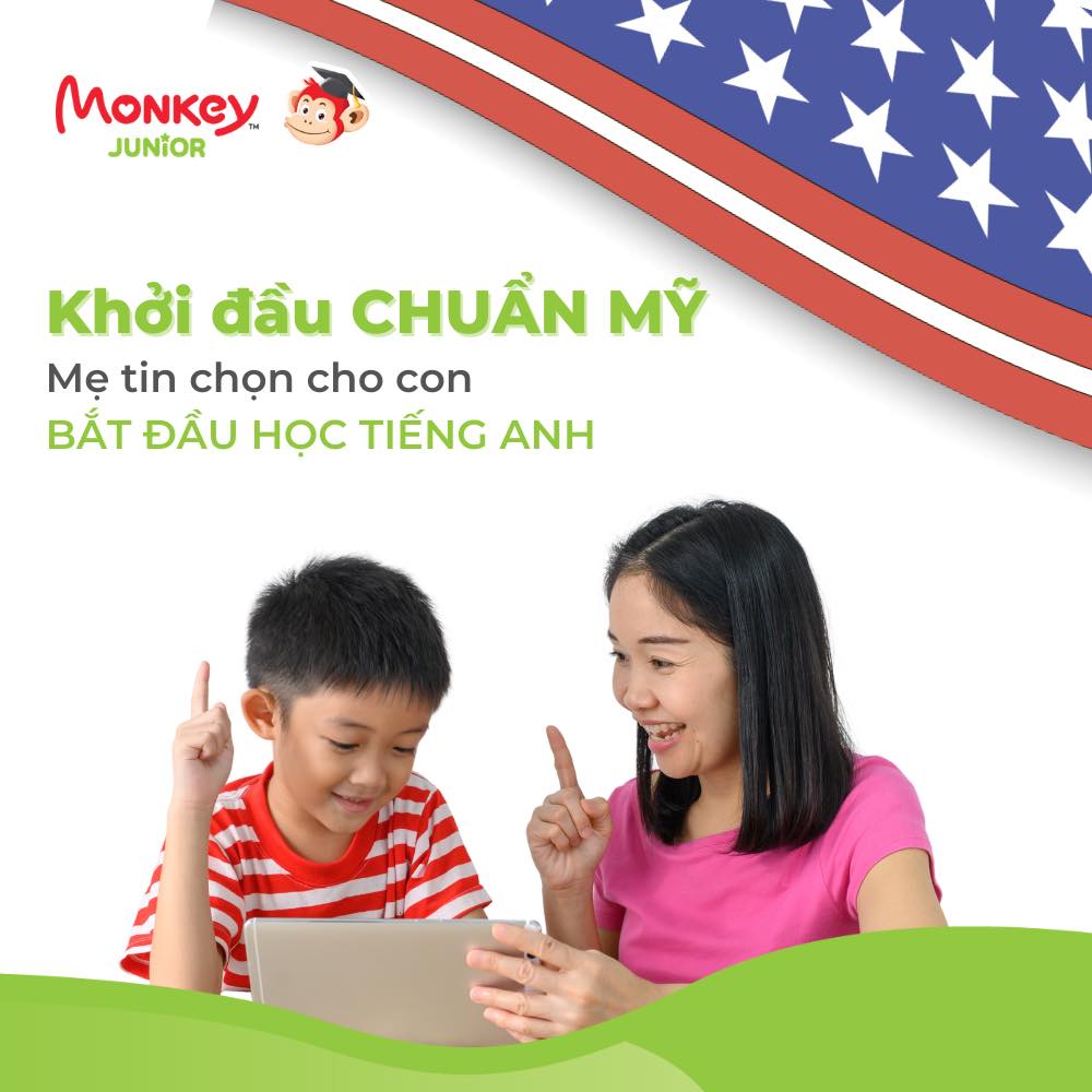 [E-VOUCHER]- Monkey Junior - Tiếng Anh cho trẻ mới bắt đầu (Trọn đời/ 1 năm/ 2 năm) 