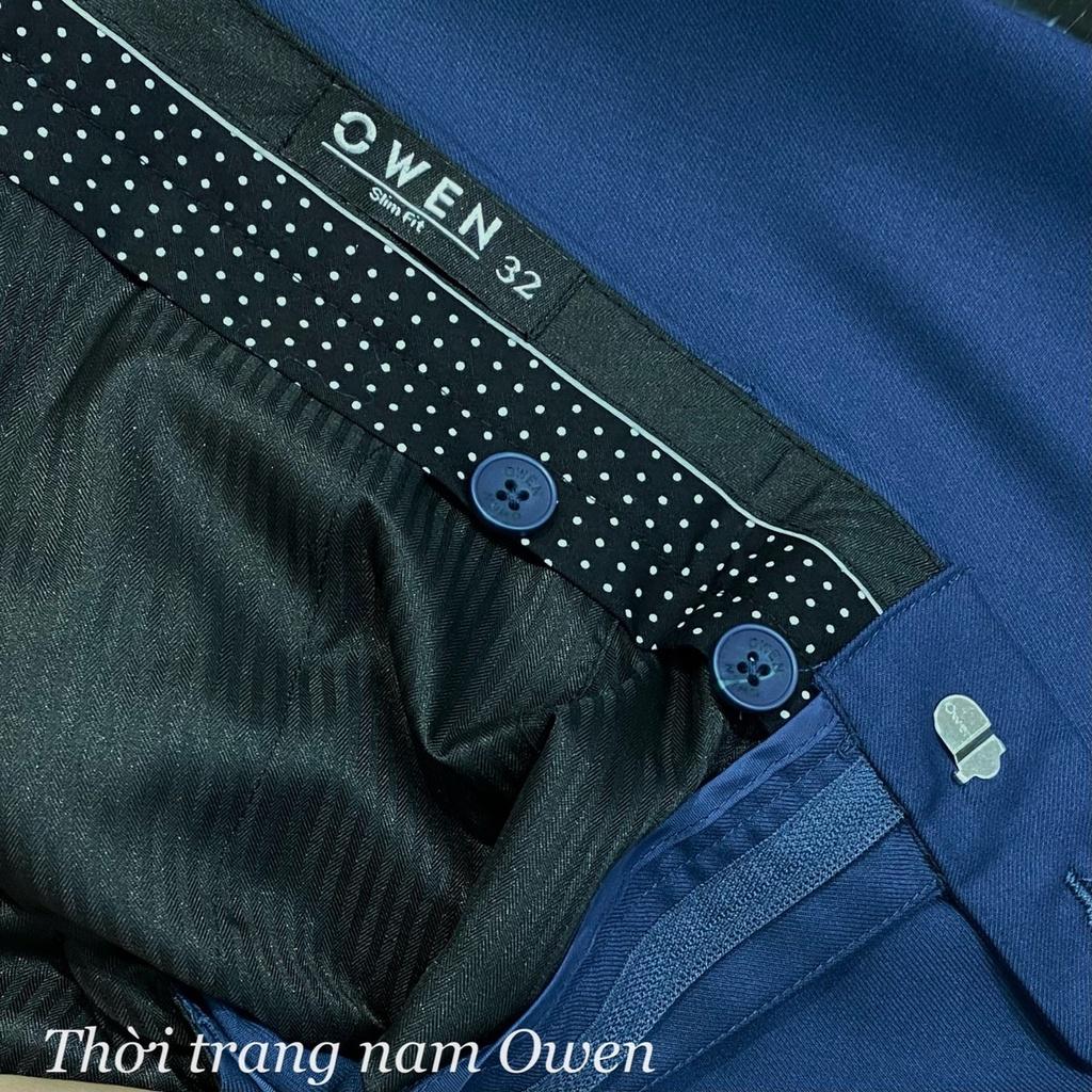 OWEN - Quần âu nam dáng SLIMFIT màu xanh 23450