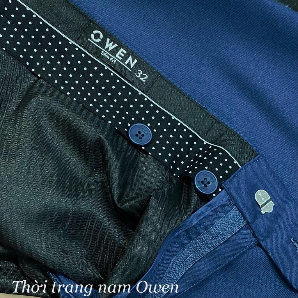 OWEN - Quần âu nam dáng SLIMFIT màu xanh 23450