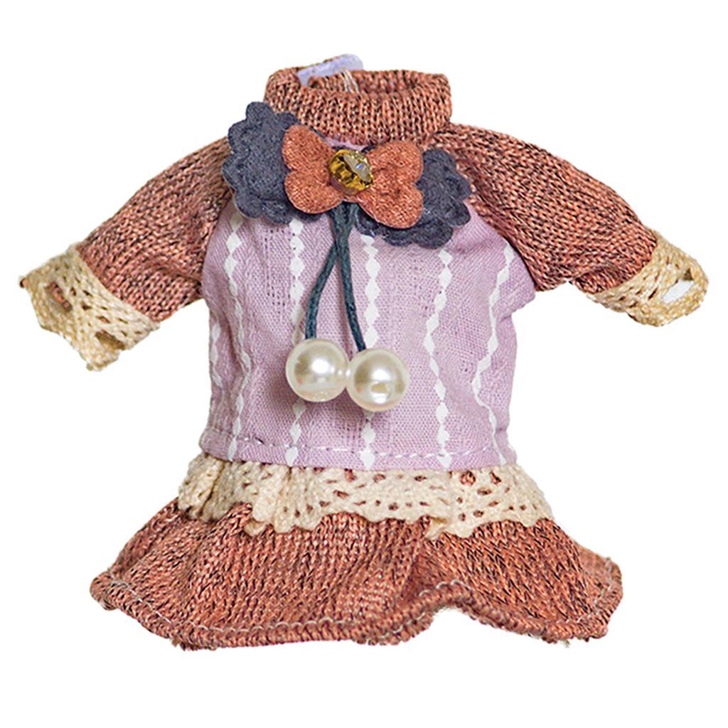 16cm Doll Dress Clothes for 1/12 BJD Doll Kids Toys Type A