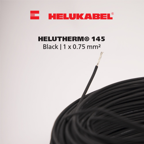 Dây cáp điều khiển HELUKABEL HELUTHERM 145 | Black | 1 x 0.75 mm²