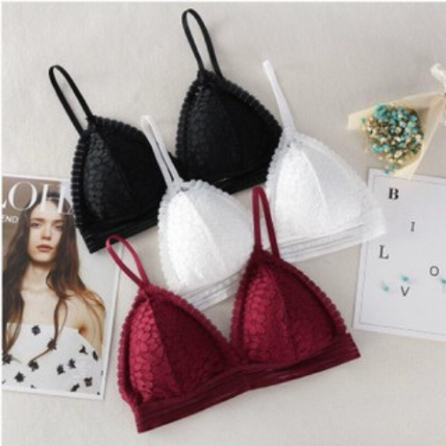 Áo lót bra ren hoa nhí cài sau điệu đà free size