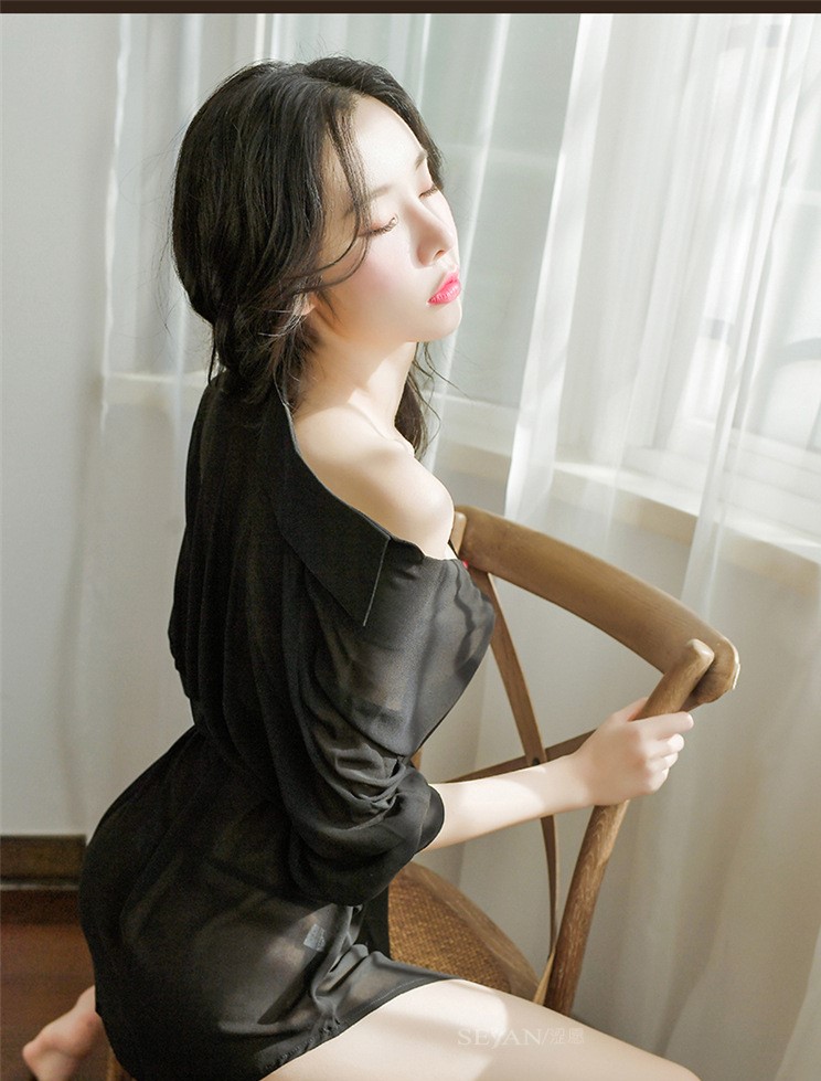 Đầm ngủ sơ mi xuyên thấu gợi cảm TK1897