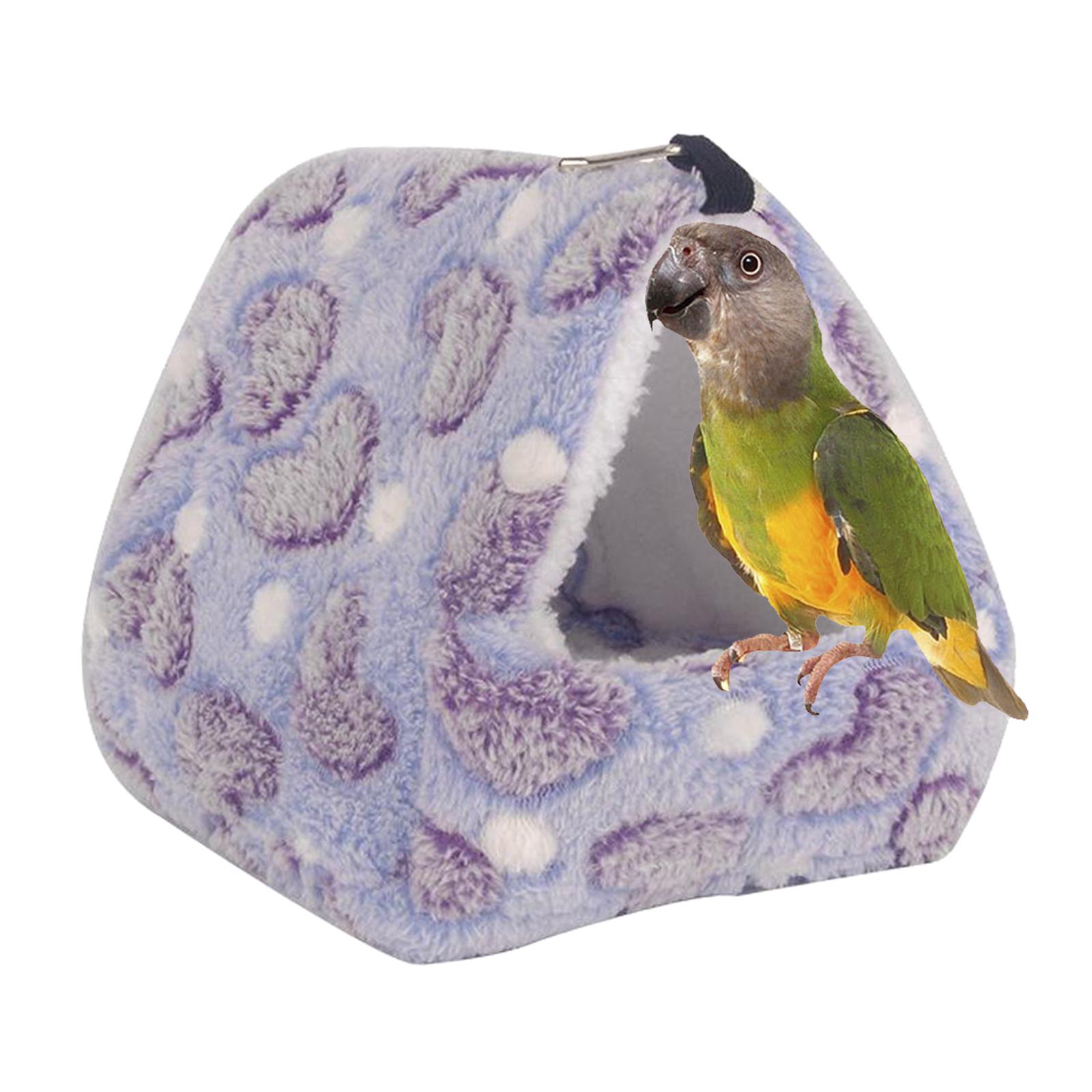 Pet Warm Guinea Pig Bed House Animals Hamster Hammock Cage Purple 14x12cm