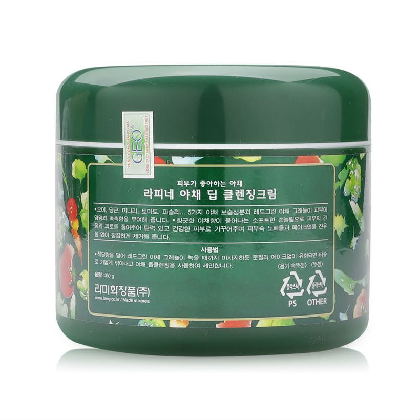 Kem Tẩy Trang Hoa Quả Vegetable Deep Cleansing Cream Geo (350g)