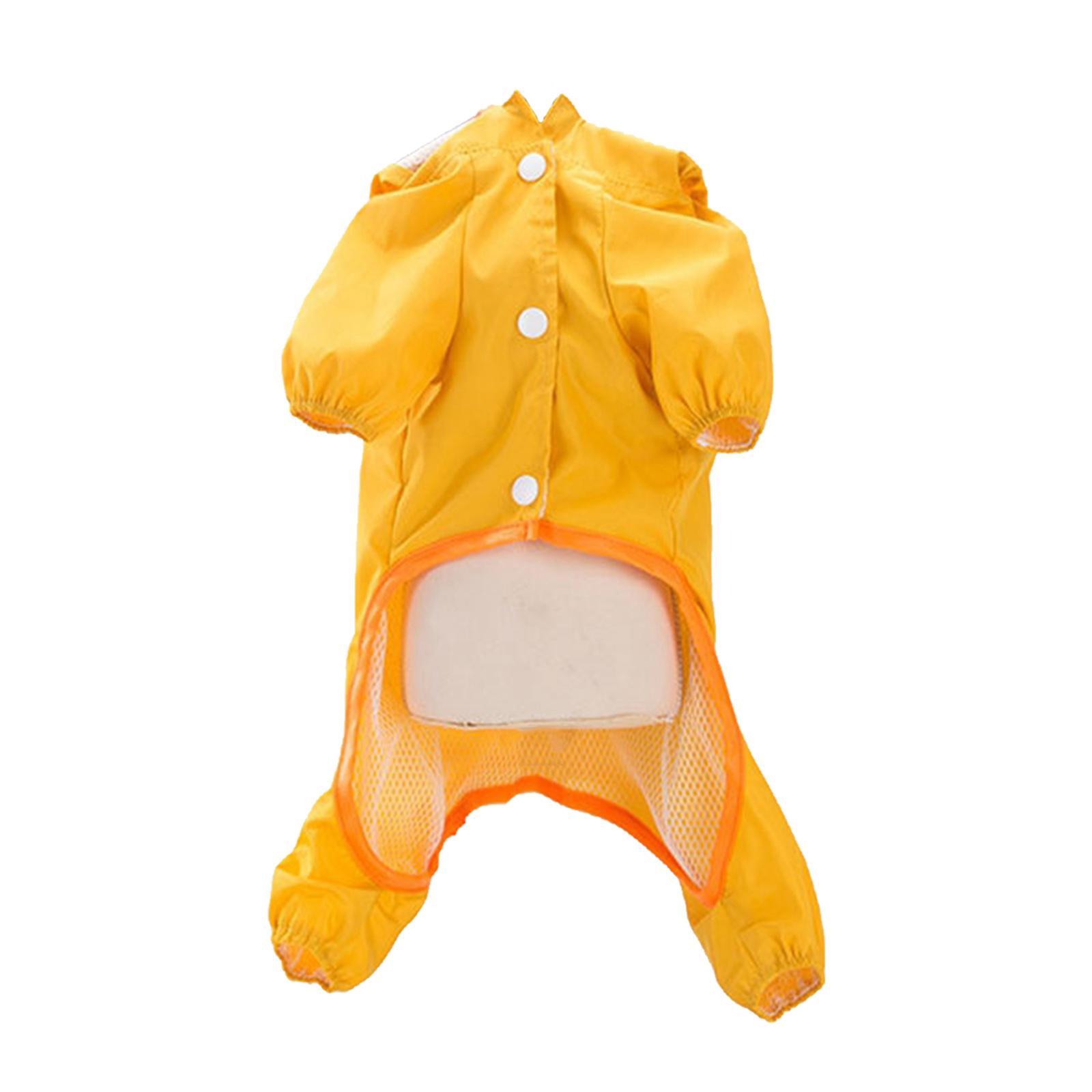 Dog Raincoat Pet Dog Raincoat Waterproof Dog Puppy Raincoat with Transparent Hat Brim Large Dog Medium Dog Rain Coat