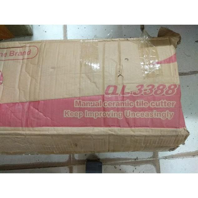 Máy cắt gạch siêu cứng bàn đẩy QL 3388 (cắt 82cm)- Hàng cao cấp Trung Quốc, có  giàn bi tỳ 3 chân.