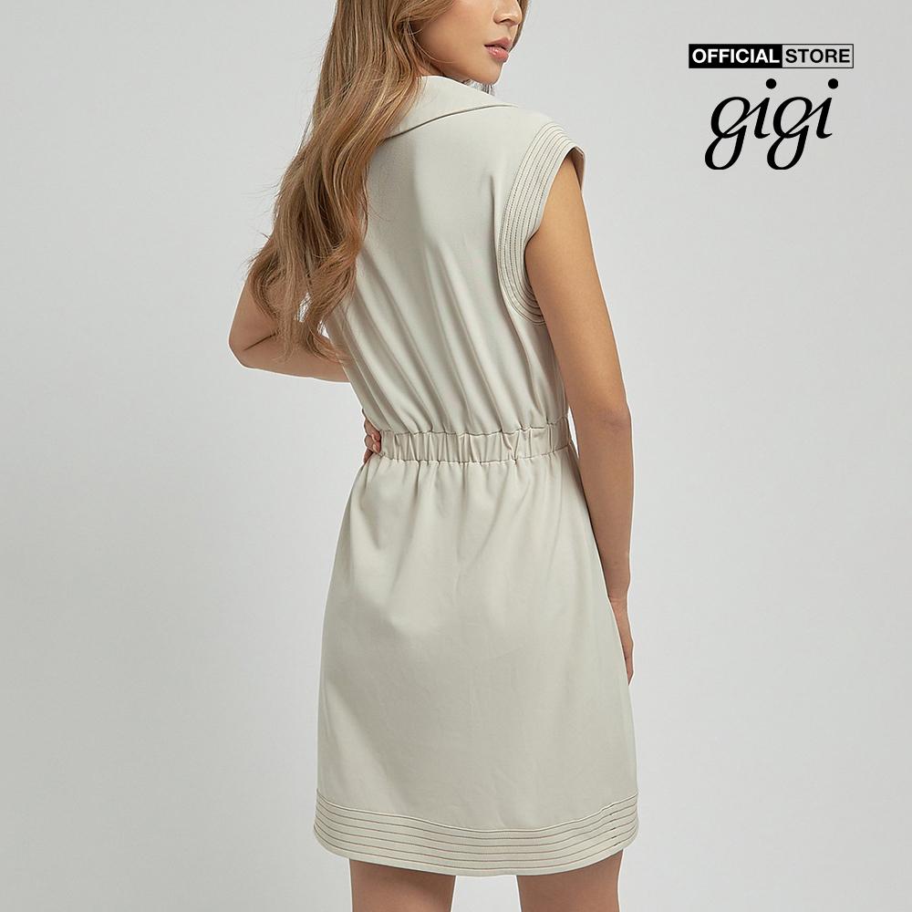 GIGI - Đầm mini ngắn tay cổ bẻ polo thời trang G2101D221153