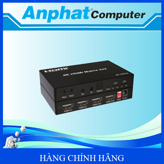 Bộ Matrix HDMI Dtech 2 Ra 2 DT-7442W – Hàng Chính Hãng