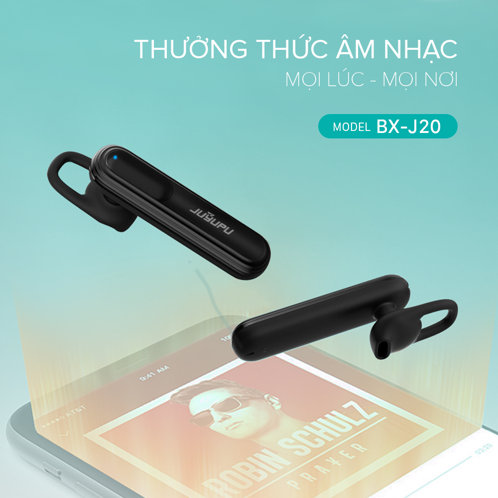 Tai nghe không dây JUYUPU BXJ20 cao cấp bluetooth V5.0 nhét tai dành cho iPhone Samsung OPPO VIVO HUAWEI XIAOMI - HÀNG CHÍNH HÃNG