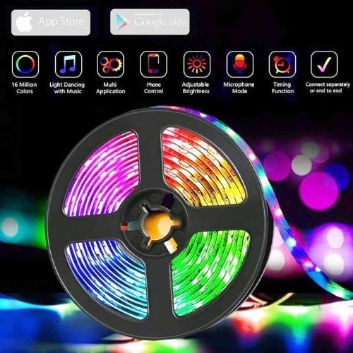 Đèn led tiktok, 16 triệu màu, điềukhiển app, dây led bọc silicon chống nước,, decor trang trí phòng