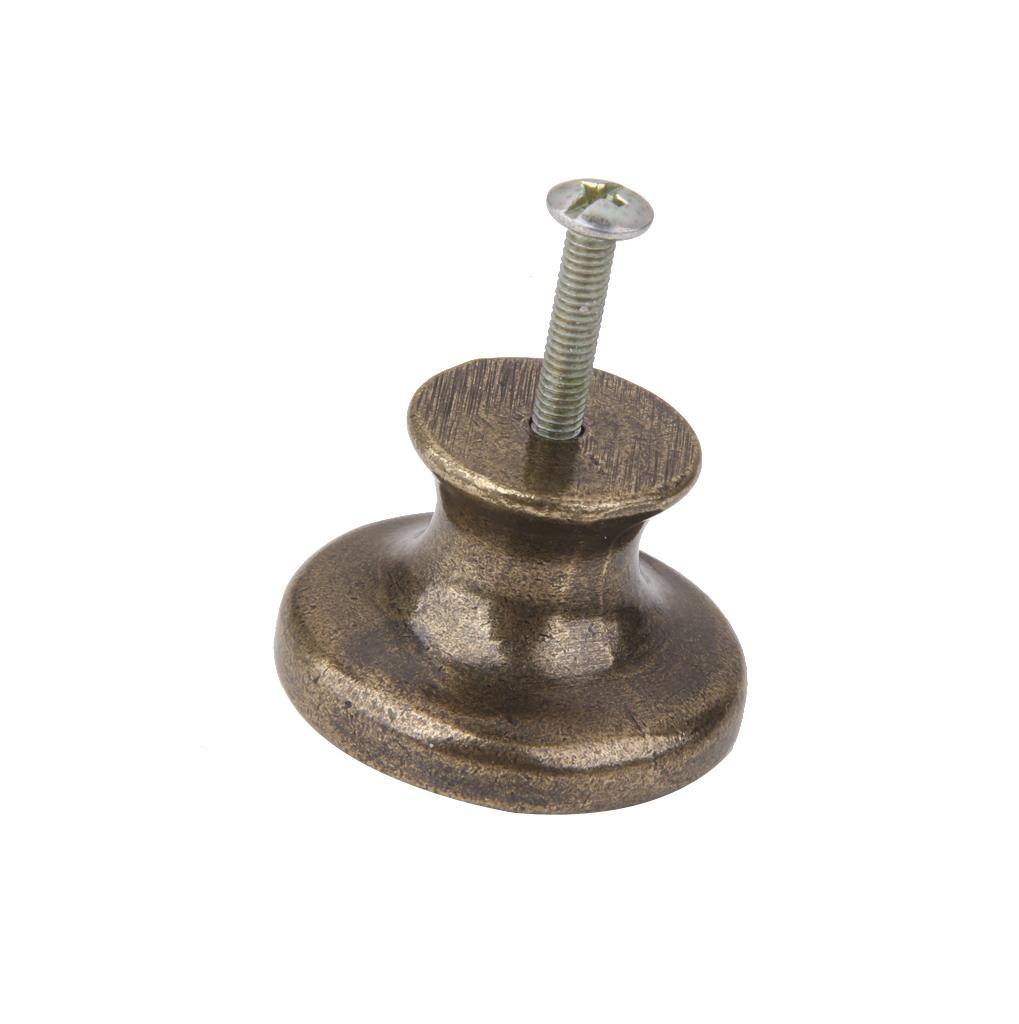 3xAssorted Vintage Brass Wardrobe Cabinet Door Cupboard Drawer Handle Knob 04