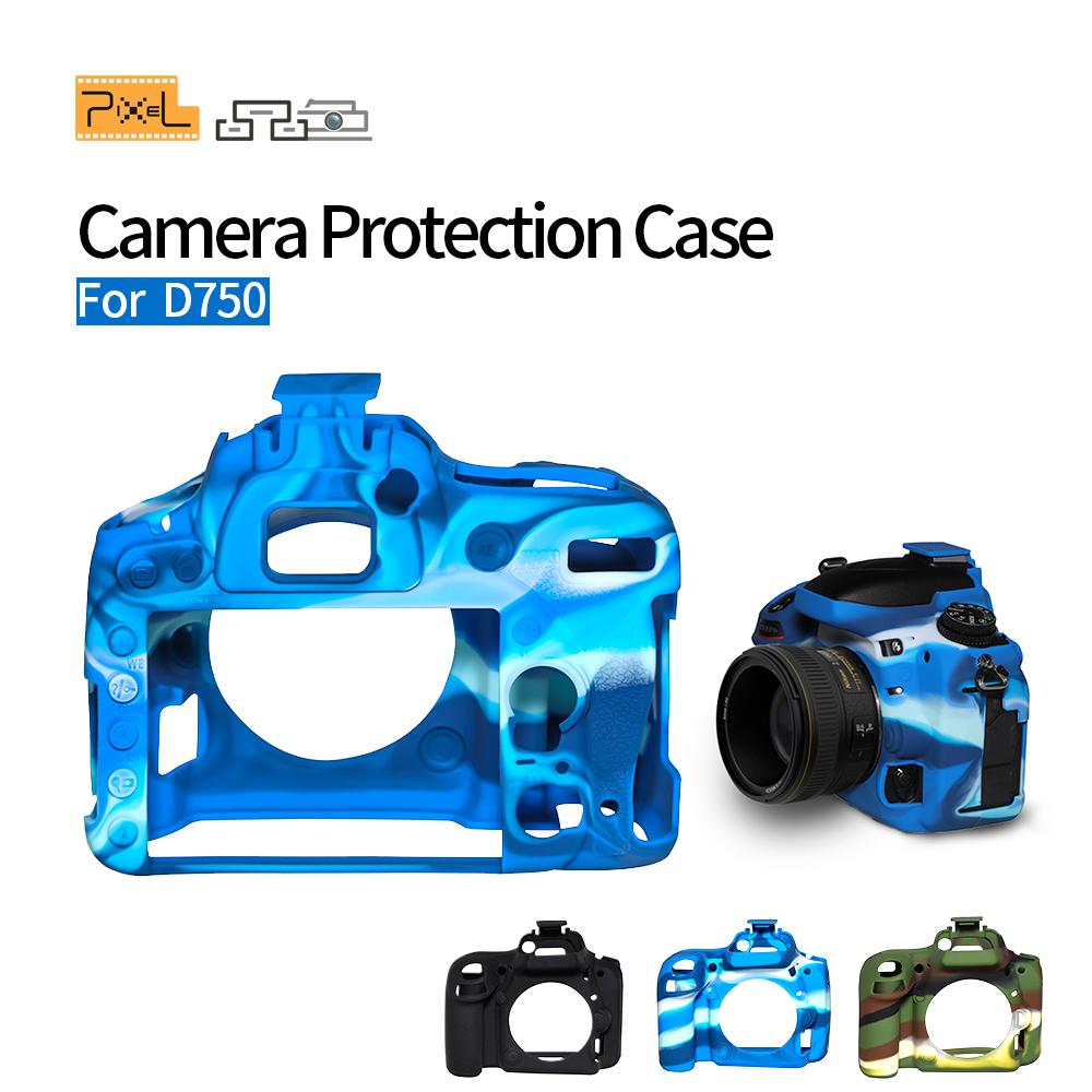 Máy ảnh pixel bảo vệ silicone silicon cover máy ảnh dslr nikon bảo vệ cho Nikon D750 Phụ kiện nhiếp ảnh màu: Quân đội xanh