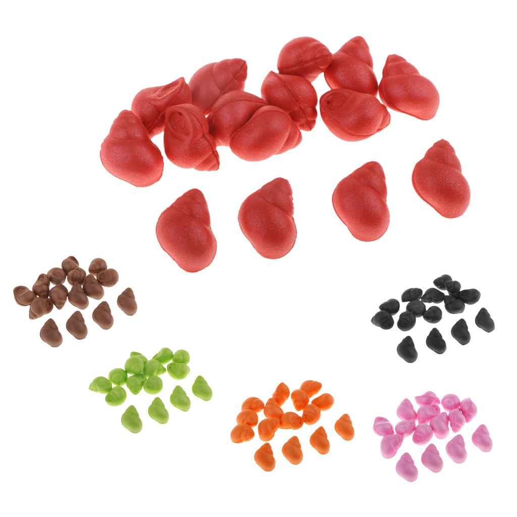 15pcs Pop up Boilies Baits Carp Fishing Lures Floating Snail Beads Red