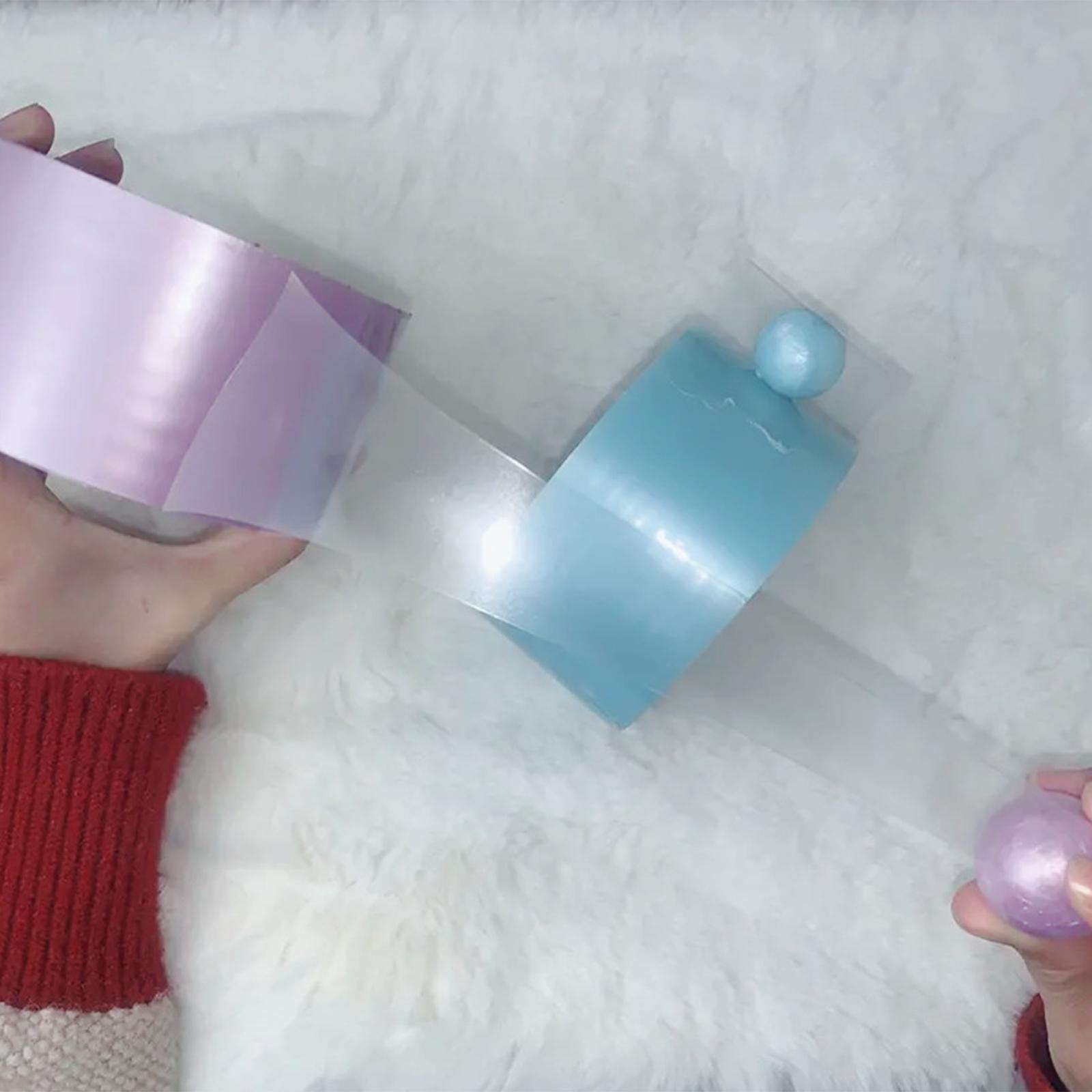 Sticky Ball Tape, Sensory Toy Transparent Color DIY Tape Sticky Ball for Party Birthday