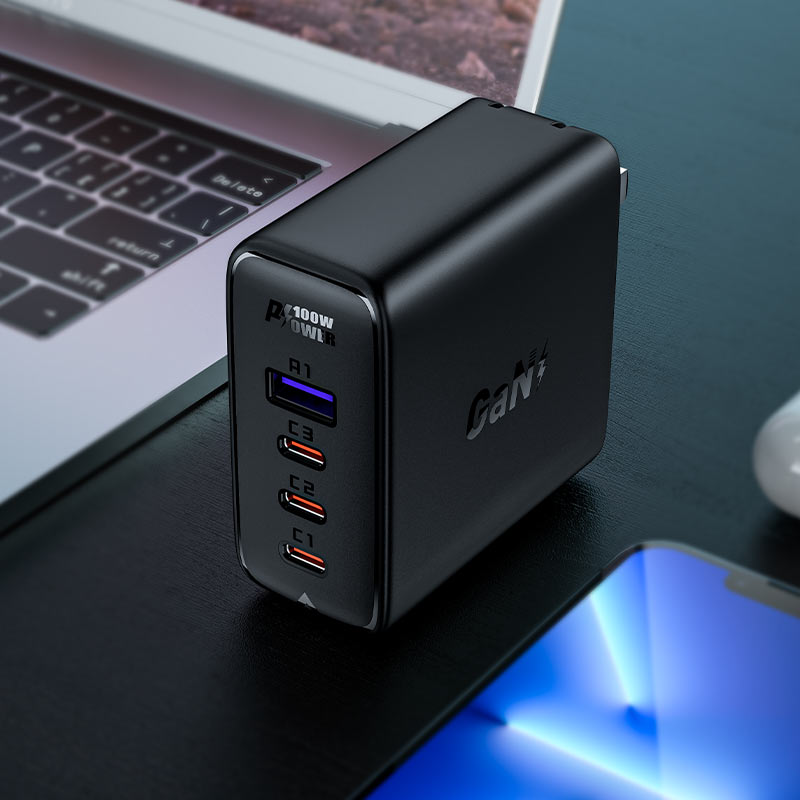 Sạc ACEFAST PD100W 4 cổng (3xUSB-C + USB-A) US - A39 - Hàng Chính Hãng