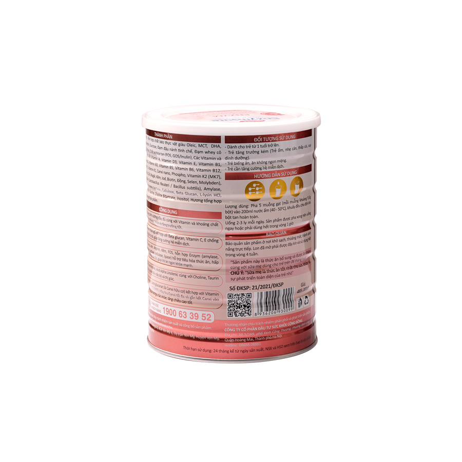 Codoca Enzymsure Bổ sung dinh dưỡng đầy đủ cùng với Vitamin và khoáng chất cho bé