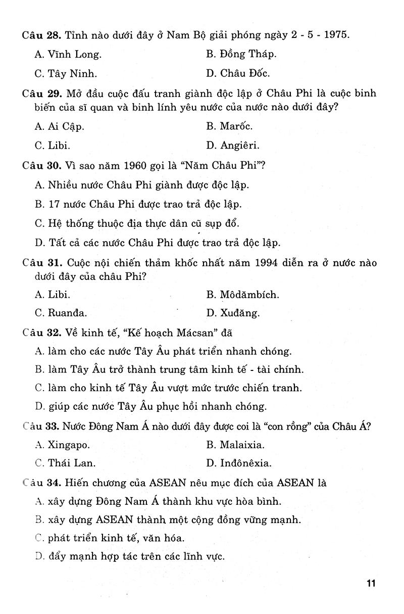 Sách 36 Bộ Đề Trắc Nghiệm Ôn Thi Trung Học Phổ Thông Quốc Gia 2019 - Khoa Học Xã Hội