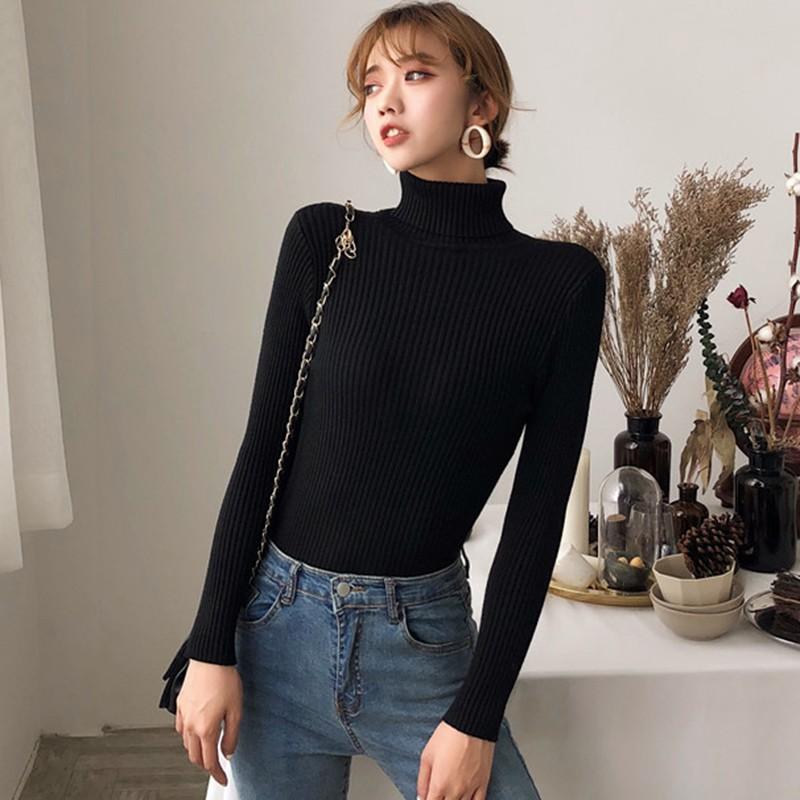 Áo len tăm dài tay cổ cao chất đẹp