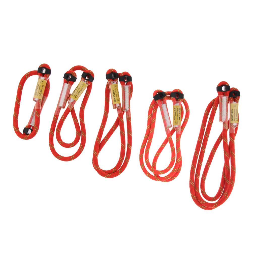Outdoor Rock Climbing Nylon Pre-sewn Eye-to-Eye Prusik Loop Rope Lanyard 60cm