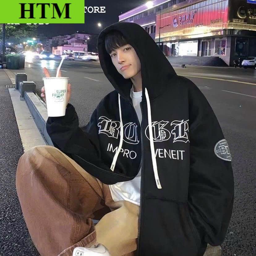 Áo Khoác Hoodie Nỉ Nam Nữ Đi Theo Phong Cách Form Rộng Siêu Đẹp HinhfIn Sắc Nét Chất Liệu Vải Áo Dày Dặn Mềm Mịn Hàng Hot Trend HTM FASHION