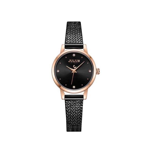 Đồng Hồ Nữ JS-045C Kính Sapphire Julius Star Hàn Quốc Dây Thép