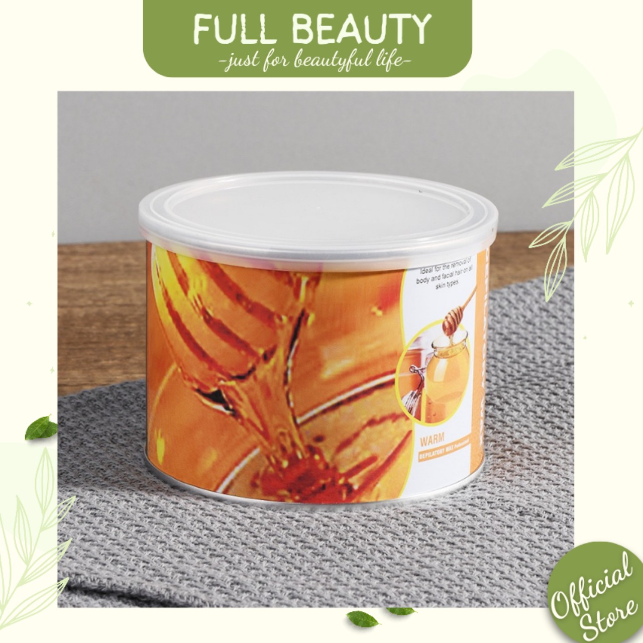 Sáp Wax Lông Mật Ong Lon 400g