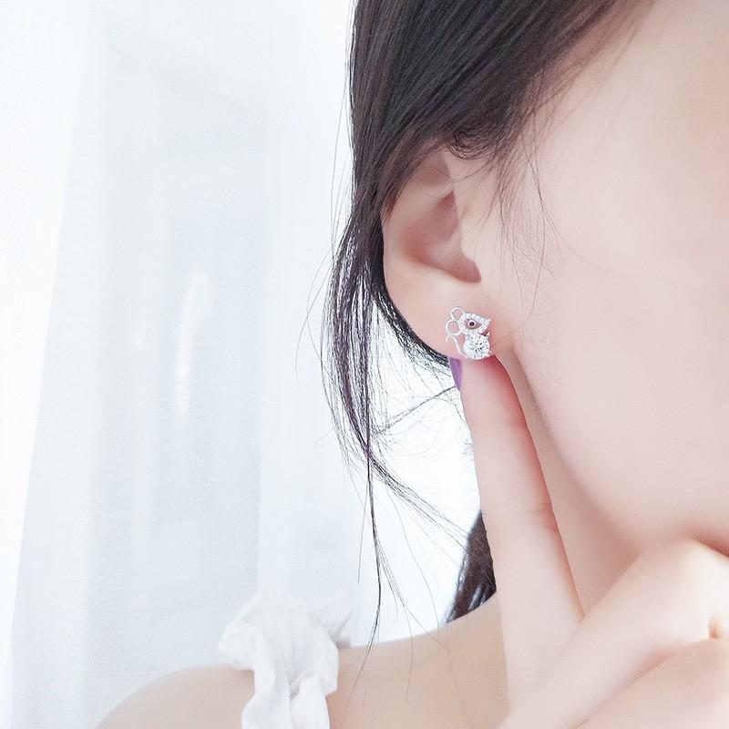 Bông Tai Chuột Lấp Lánh Xinh Xắn Dễ Thương Mẫu Mới