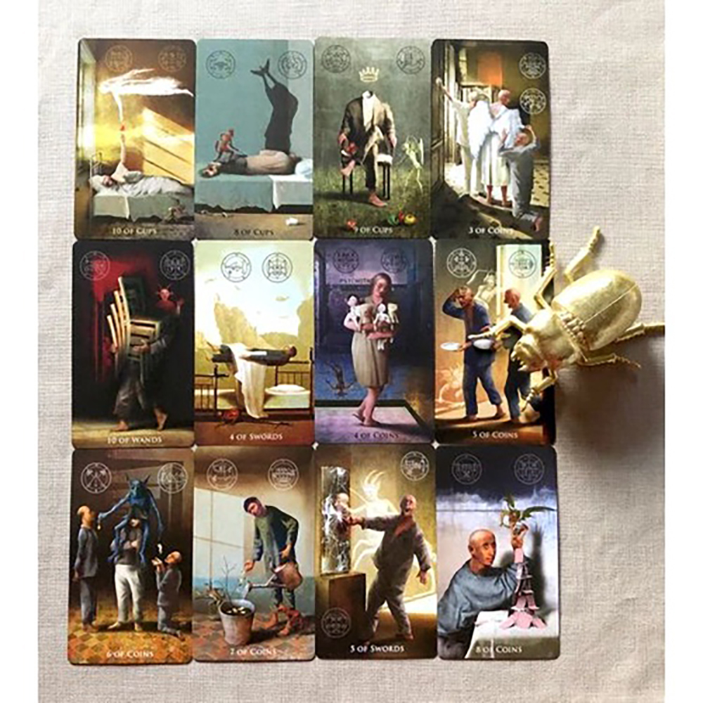 Bộ Bài Madhouse Tarot 78 Lá  Đá Thanh Tẩy
