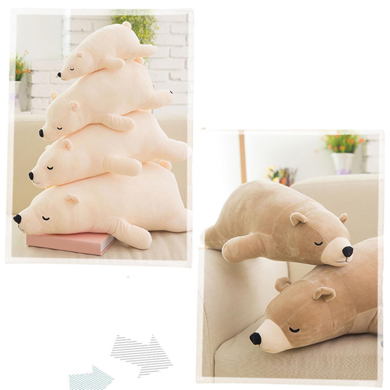 Soft Sleeping Bear Plush Doll Pillow Cartoon for Children Birthday Christmas